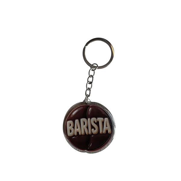 Acryl-Schlüsselanhänger BARISTA (Kaffeebohne)