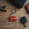 Akrylowy brelok FAHRER (czerwony z kierownicą)