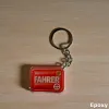 Akrylowy brelok FAHRER (czerwony z kierownicą)