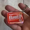 Akrylowy brelok FAHRER (czerwony z kierownicą)