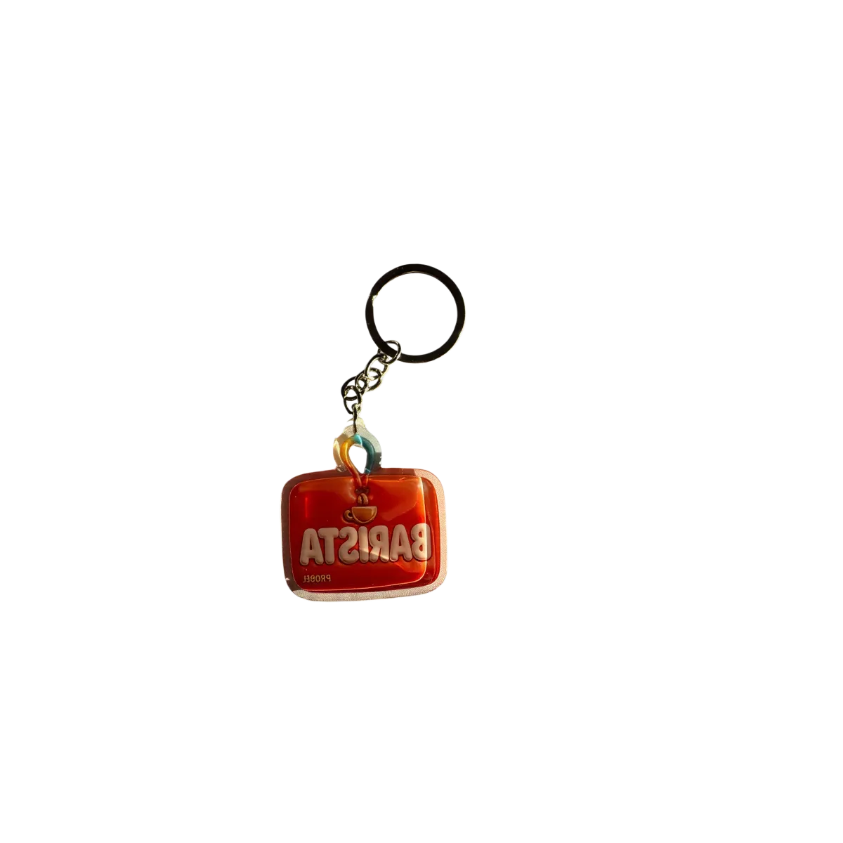 Akrylový přívěsek BARISTA (oranžový)