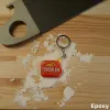 Akryl-Schlüsselanhänger TISCHLER (orange)