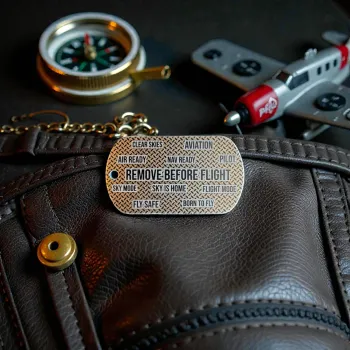 Titan Key Tag "Remove Before Flight" – Tread Pattern