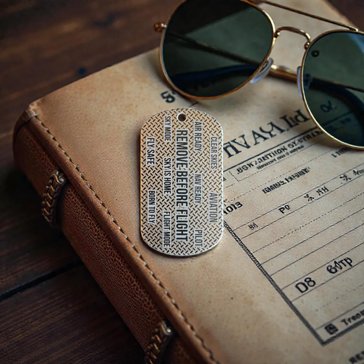Titan Key Tag "Remove Before Flight" – Tread Pattern