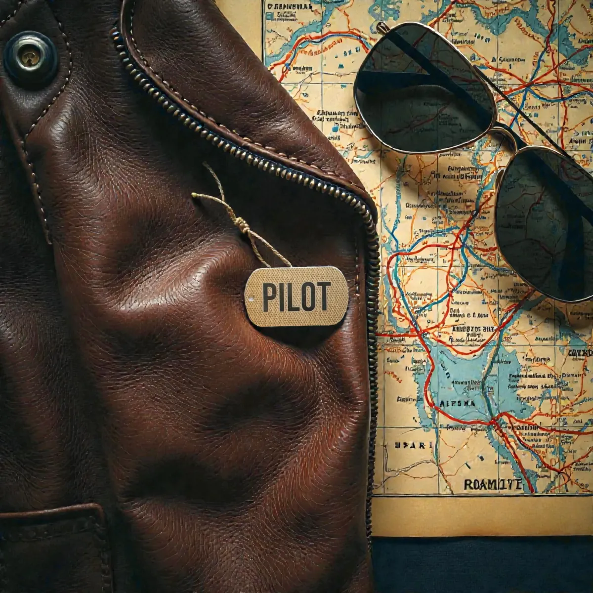 Titan Schlüsselanhänger "PILOT" – Micro Grid Pattern