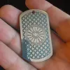 Porte-clés en acier "Moteur et étoiles" – gravure laser