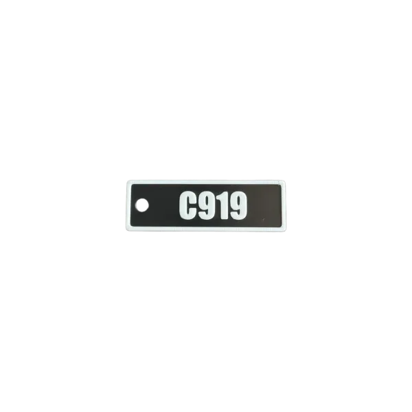 Schlüsselanhänger "C919" – Aviation Design Kunststoff Tag 82×26 mm