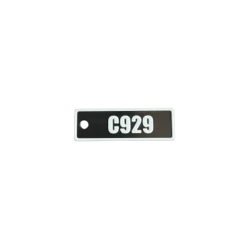 Schlüsselanhänger "C929" – Aviation Design Kunststoff Tag 82×26 mm
