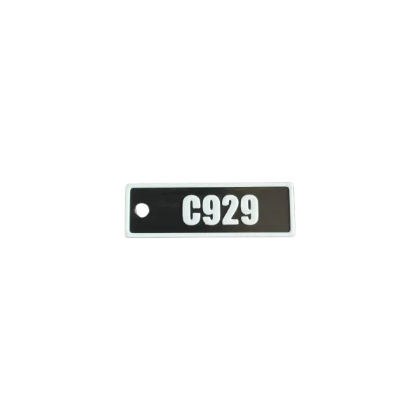 Schlüsselanhänger "C929" – Aviation Design Kunststoff Tag 82×26 mm