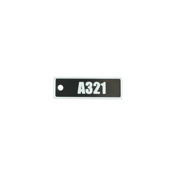 Schlüsselanhänger "A321" – Aviation Design Kunststoff Tag 82×26 mm