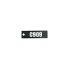 Schlüsselanhänger "C909" – Aviation Design Kunststoff Tag 82×26 mm