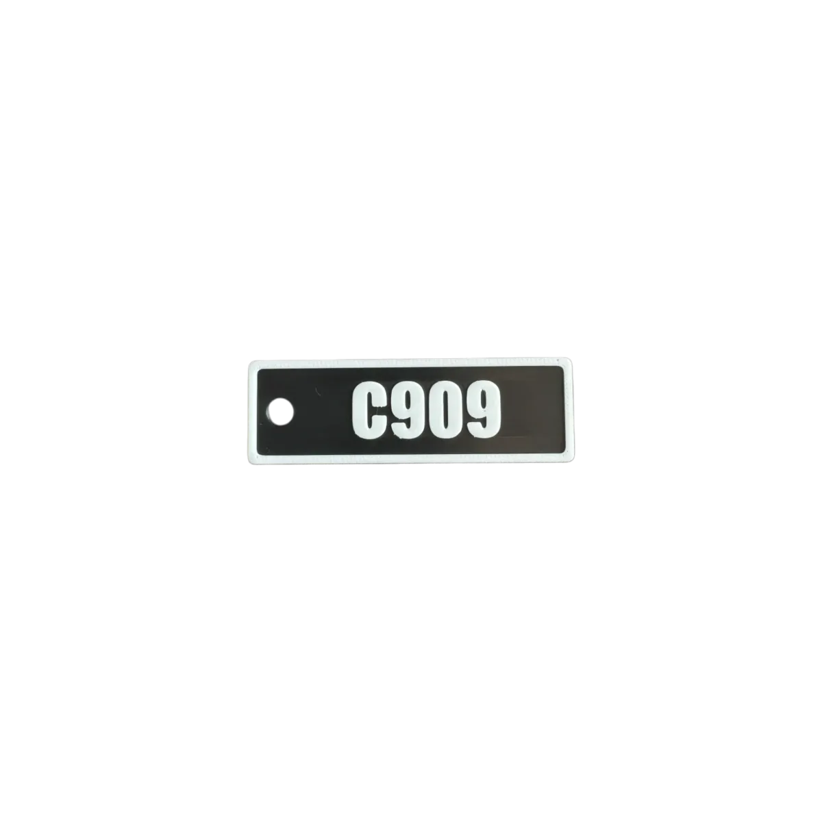 Schlüsselanhänger "C909" – Aviation Design Kunststoff Tag 82×26 mm