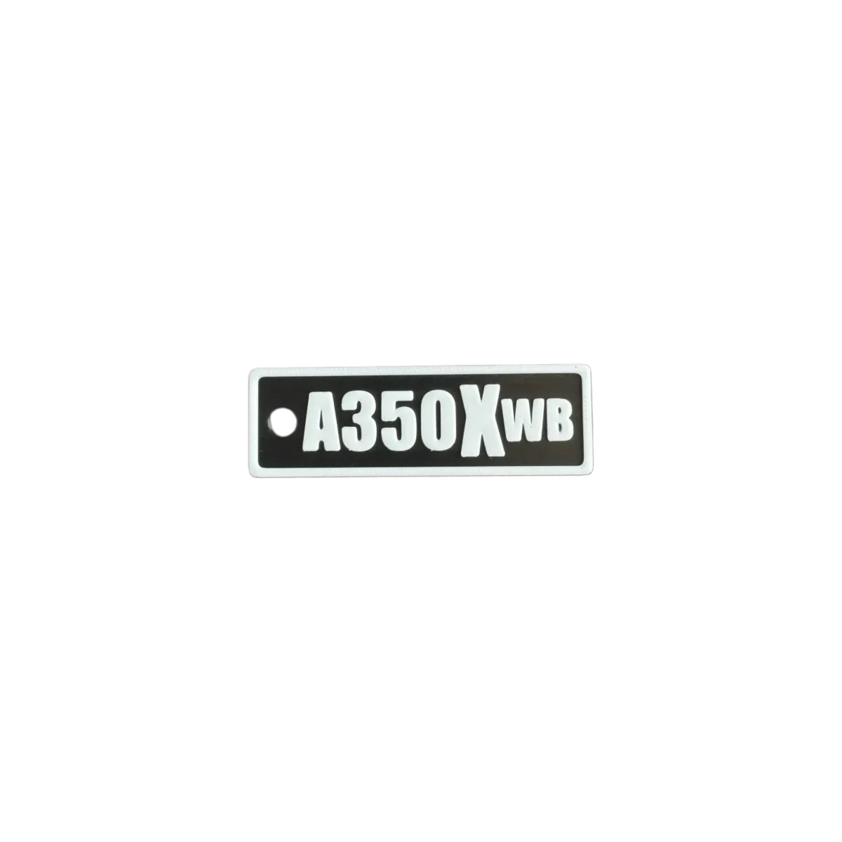 Schlüsselanhänger "A350Xwb" – Aviation Design Kunststoff Tag 82×26 mm