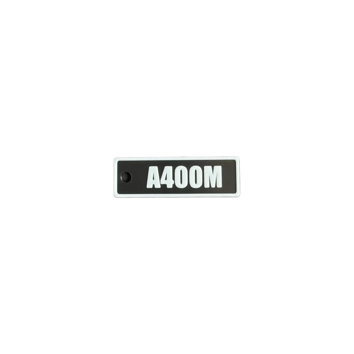Schlüsselanhänger "A400M" – Aviation Design Kunststoff Tag 82×26 mm