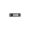 Schlüsselanhänger "A350" – Aviation Design Kunststoff Tag 82×26 mm