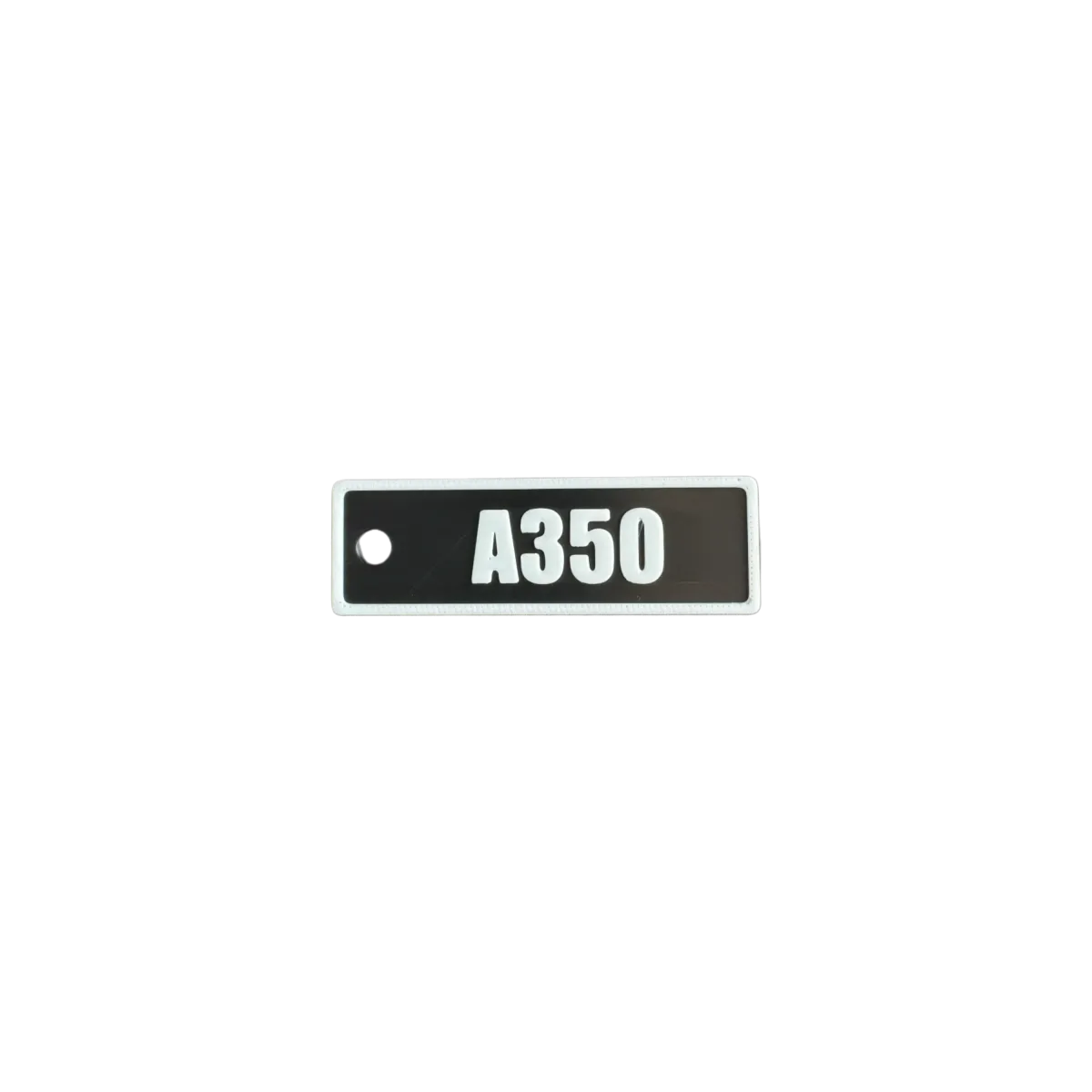 Schlüsselanhänger "A350" – Aviation Design Kunststoff Tag 82×26 mm