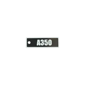 Schlüsselanhänger "A350" – Aviation Design Kunststoff Tag 82×26 mm