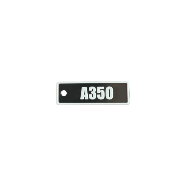 Schlüsselanhänger "A350" – Aviation Design Kunststoff Tag 82×26 mm
