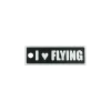 Schlüsselanhänger "I ♥ FLYING" – Aviation Kunststoff Tag 82×26 mm