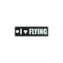 Schlüsselanhänger "I ♥ FLYING" – Aviation Kunststoff Tag 82×26 mm