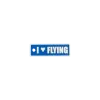 Schlüsselanhänger "I ♥ FLYING" – Aviation Kunststoff Tag 82×26 mm