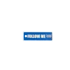 Schlüsselanhänger "FOLLOW ME" – Aviation Kunststoff Tag 82×26 mm