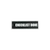Schlüsselanhänger "CHECKLIST DONE" – Aviation Kunststoff Tag 82×26 mm