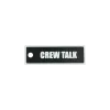Schlüsselanhänger "CREW TALK" – Aviation Kunststoff Tag 82×26 mm