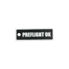 Schlüsselanhänger "PREFLIGHT OK" – Aviation Kunststoff Tag 82×26 mm