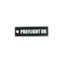 Schlüsselanhänger "PREFLIGHT OK" – Aviation Kunststoff Tag 82×26 mm