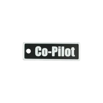 Schlüsselanhänger "Co-Pilot" – Aviation Kunststoff Tag 82×26 mm