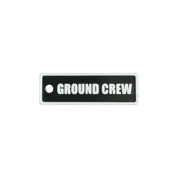 Schlüsselanhänger "GROUND CREW" – Aviation Kunststoff Tag 82×26 mm