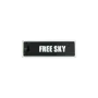 Schlüsselanhänger "FREE SKY" – Aviation Kunststoff Tag 82×26 mm