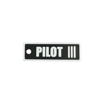 Schlüsselanhänger Pilot Level III – Aviation Kunststoff Tag 82×26 mm