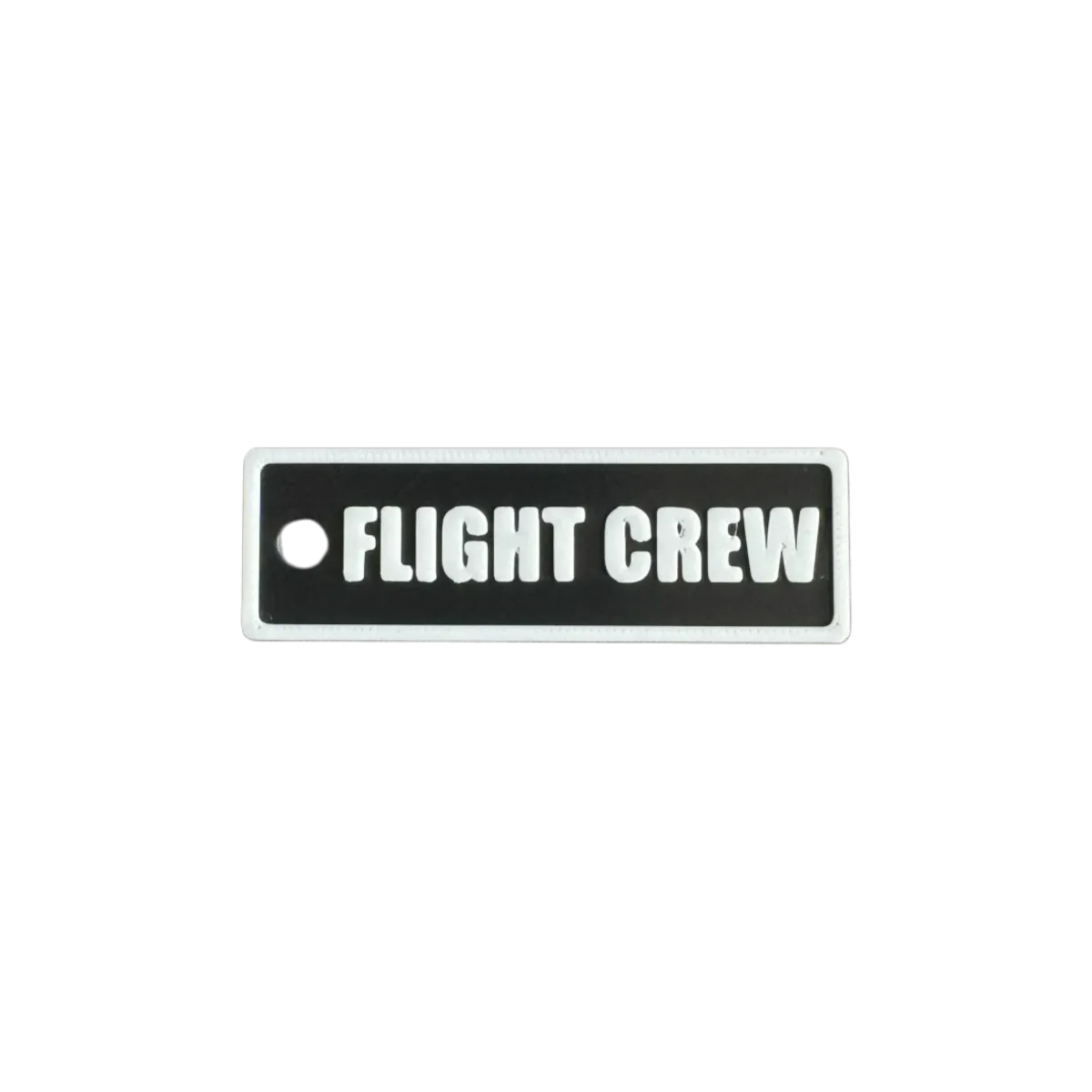 Schlüsselanhänger "FLIGHT CREW" – Aviation Kunststoff Tag 82×26 mm