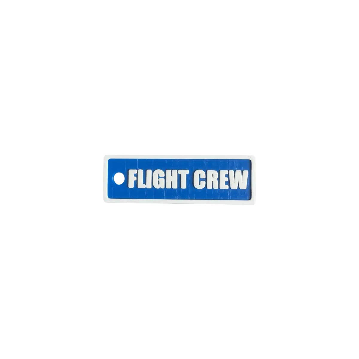 Schlüsselanhänger "FLIGHT CREW" – Aviation Kunststoff Tag 82×26 mm