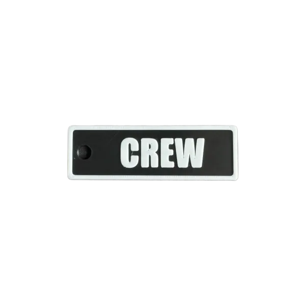 Schlüsselanhänger "CREW" – Aviation Kunststoff Tag 82×26 mm