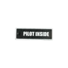 Schlüsselanhänger "PILOT INSIDE" – Aviation Kunststoff Tag 82×26 mm