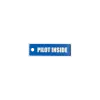 Schlüsselanhänger "PILOT INSIDE" – Aviation Kunststoff Tag 82×26 mm