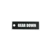 Schlüsselanhänger "GEAR DOWN" – Aviation Kunststoff Tag 82×26 mm