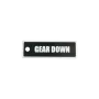 Schlüsselanhänger "GEAR DOWN" – Aviation Kunststoff Tag 82×26 mm