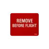 Mousepad "REMOVE BEFORE FLIGHT" PROBEL – Aviation Desk Mat, rot