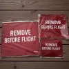 Mousepad "REMOVE BEFORE FLIGHT" PROBEL – Aviation Desk Mat, rot