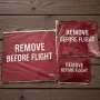 Коврик для мыши "REMOVE BEFORE FLIGHT" PROBEL – авиационный стиль, красный