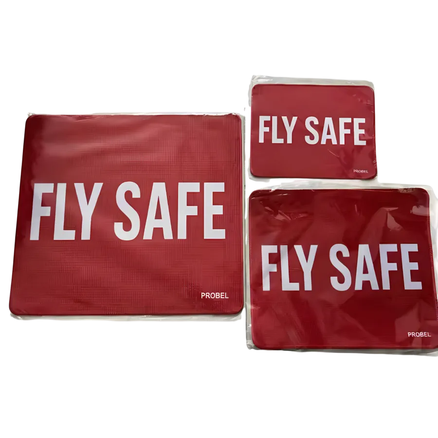 Mousepad „FLY SAFE“, rot