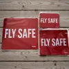 Mousepad "FLY SAFE" PROBEL – Aviation Desk Mat, rot