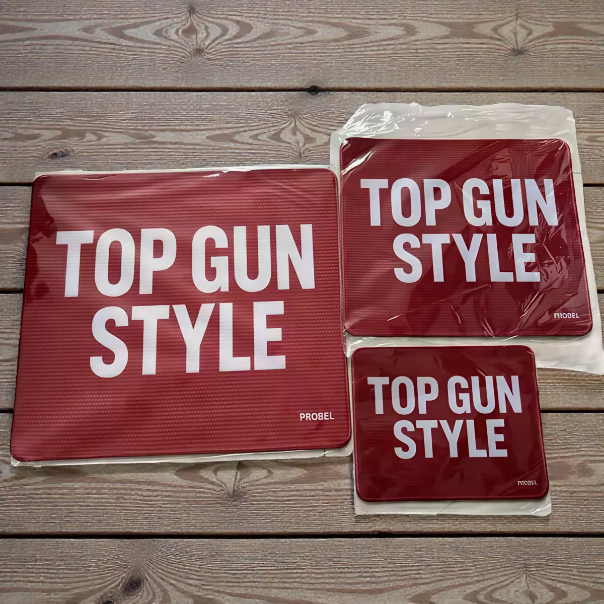 Mousepad "TOP GUN STYLE" PROBEL – Aviation Desk Mat, rot