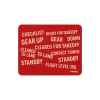 Mousepad "Aviation Radio Calls" PROBEL – Aviation Desk Mat, rot