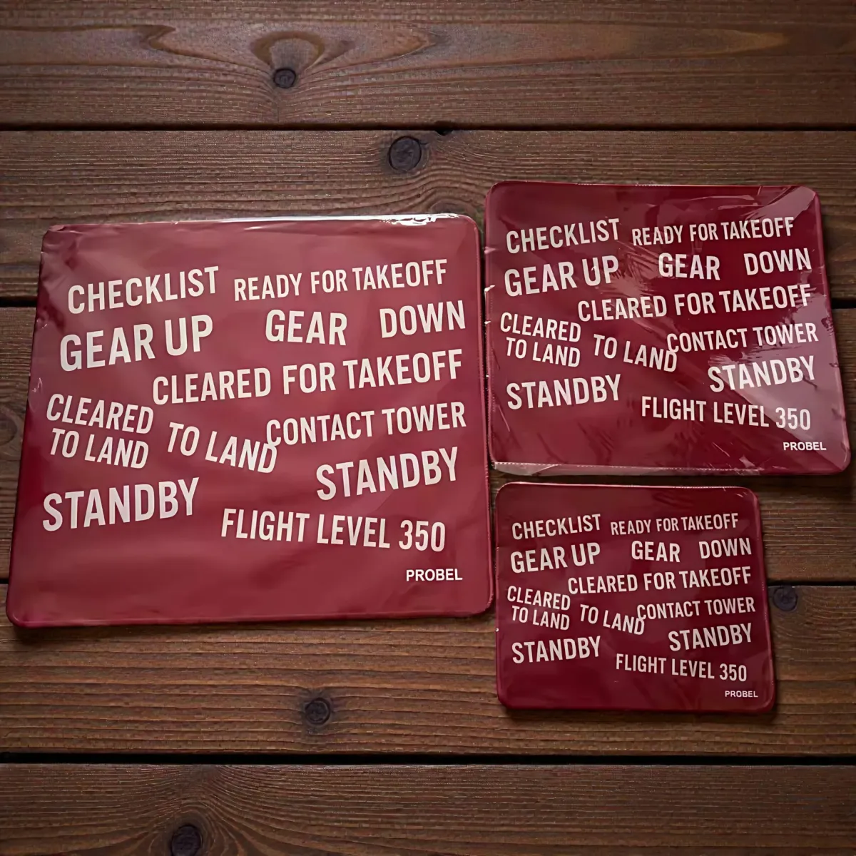 Mousepad "Aviation Radio Calls" PROBEL – Aviation Desk Mat, rot