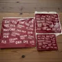 Tapis de souris "Aviation Abbreviations" PROBEL – Style aviation, rouge